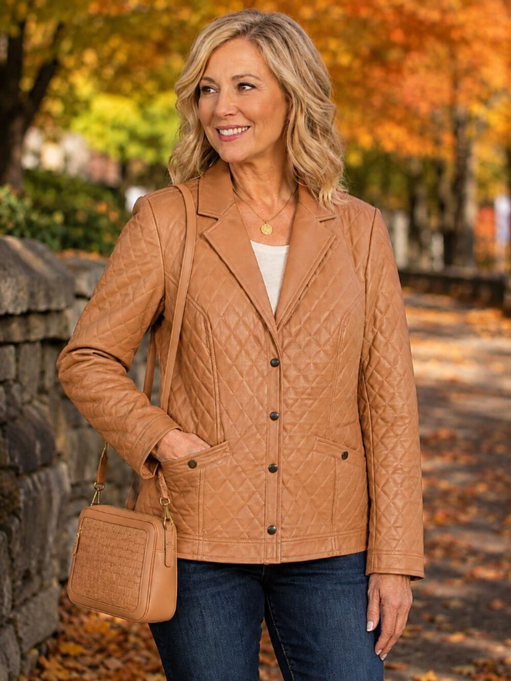 d&co. Signature Long Sleeve Snap Up Tan/Honey Color Coat NWOT L
